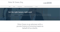 Desktop Screenshot of petergreen.com